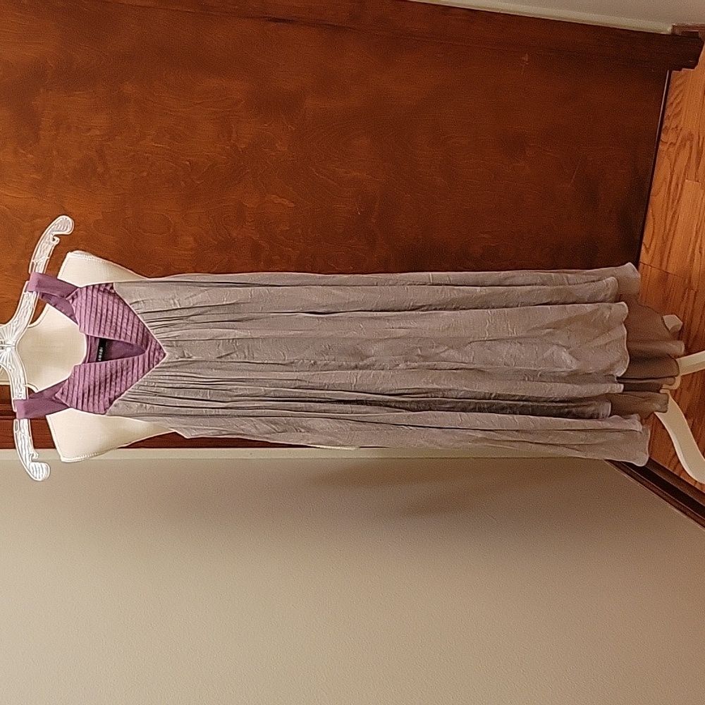 Anthropologie | Purple and Gray Renae Maxi Dress by Amadi - Size XS Petite